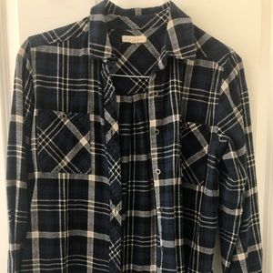 Black, Blue, and White Flannel